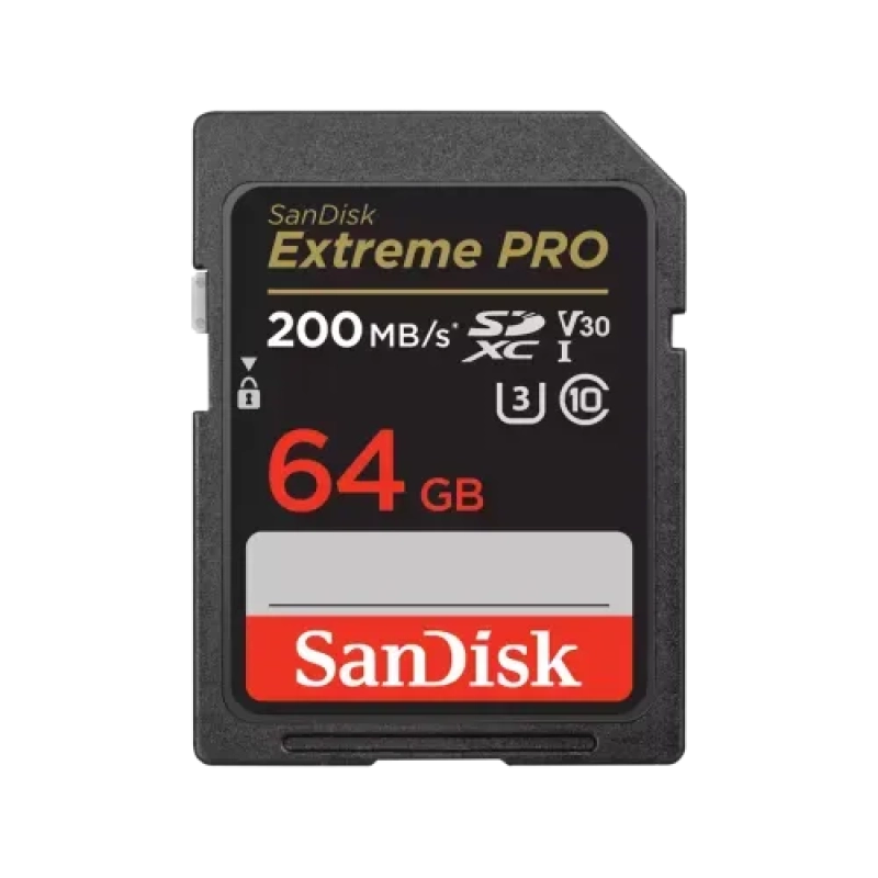 SanDisk Extreme PRO 64GB 200mbps SDXC UHS-I Memory Card ( SDSDXXU-064G-GN4IN )